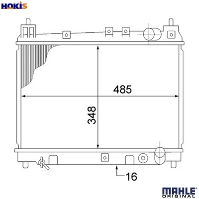 RADIATOR ENGINE COOLING CR 1524 000S FOR TOYOTA YARIS/VERSO/VAN/FUN/CARGO 1.3L - Image 1 of 4