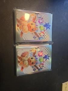 2x Pokemon TCG Prismatic Evolutions ETB Eevee 65 Card Sleeves - NEW Sealed - Picture 1 of 1