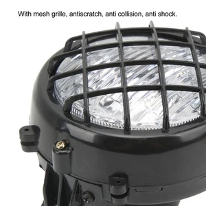 ˜Pair 12V ATV LED Front Headlight Assembly With Bulbs Lamp Grills Replacement - Picture 1 of 22