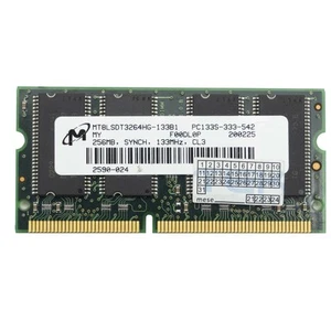 Micron MT8LSDT3264HG-133B1 256MB Sram SDR-133 PC-133 Sodimm Memory Table - Picture 1 of 1