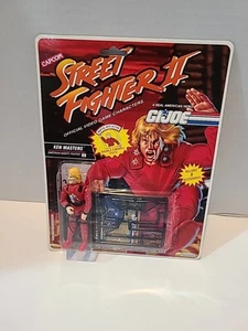 Ken Masters G.I. Joe Street Fighter II 2 3.75" Figure Hasbro Capcom 1993 SEALED! - Picture 1 of 4
