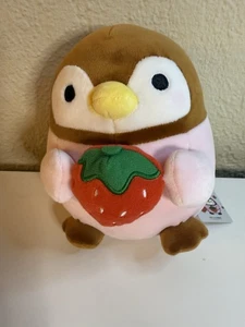 NUEVO CON ETIQUETAS Takashoji Penguin Peluche Fresa 8” Kawaii Juguete Suave Japón - Imagen 1 de 4