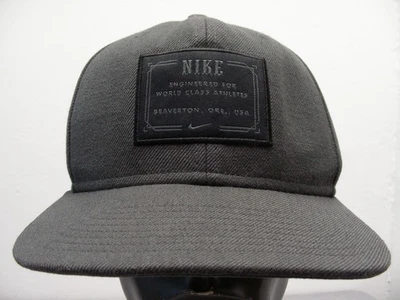 NIKE - Gris - 100% Lana - Talla Única Ajustable STRAPBACK Gorra de Béisbol Sombrero! Foto 1 de 4