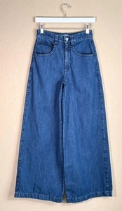 Pantalones de mezclilla BARENA Venezia para mujer talla 38/US 2 pierna ancha hechos en Italia - Imagen 1 de 13