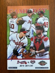 Craig Kimbrell Signed Atlanta Braves Gameday Program July 2011 vs Nationals - Picture 1 of 3