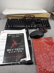 SkyTech Gaming Keyboard K-1000 and Mice SetRainbow Backlight M-1000 Mouse NICE - Picture 1 of 11