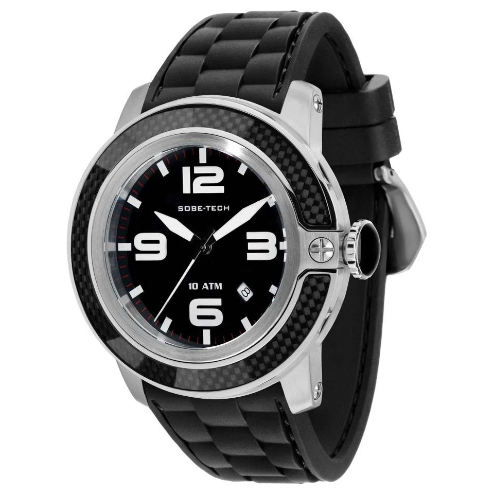 Glam Rock Men's SoBe Swiss Made Quartz Black Dial 50mm Watch GR33009N - image 1 of 1