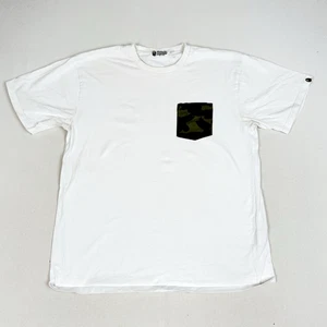 Bape T Shirt Men’s Camo Pocket Spellout Graphic Print Made In Japan Bathing Ape - Picture 1 of 10