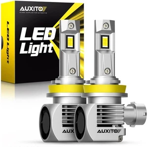 AUXITO H8 H11 H9 6000K Super White LED Headlight Bulbs High Low Beam Canbus EXC - Picture 1 of 12