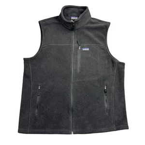 Chaleco Patagonia Synchilla Para Hombres XXL Negro Vellón Cremallera Completa Senderismo Aire Libre Ítaca NY - Imagen 1 de 9