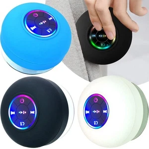 Portable Wireless Bluetooth Speaker Waterproof Suction for Shower Bathroom - Picture 1 of 21