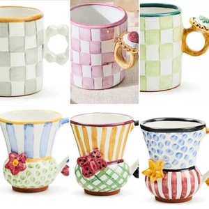 NEU Mackenzie-Childs JAN FEB MAR APR MAI & JUN Sammler Serie Keramiktasse - Bild 1 von 11