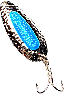 Blue Fox Pixee 7/8 oz. AZUL Egg-Sac Huevas Inserto/Cuchara de Pesca Hoja de Plata Foto 1 de 4