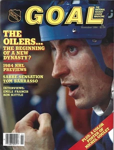 RARE NOV. 1984 NHL GOAL MAGAZINE - GRETZKY COVER + GOULET POSTER NM/MT !! - Bild 1 von 1