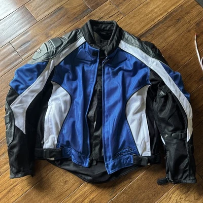 CORTECH GX AIR Series 2 Men's Motorcycle Jacket Blue-Black - Sz large 44 leather - Image 1 of 4