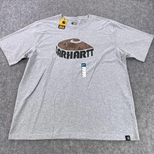 Carhartt Hemd Herren XL Grau Relaxed Fit Heavyweight Camo C Grafik Kurzarm - Bild 1 von 12