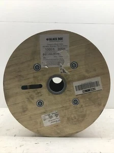 Black Box Category 6 Bulk Cable, 400 MHz, Shielded, Plenum-Yellow (1000ft) - Picture 1 of 4