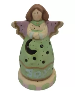 Candelabro Midwest of Cannon Falls Joy, Angel, cerámica Fairy Tea Light 5,25 pulgadas - Imagen 1 de 14