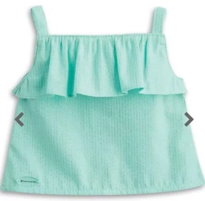 NIP American Girl Mix and Match Mint Sea Breeze Top con Shimmery Thread NUEVO - Imagen 1 de 3