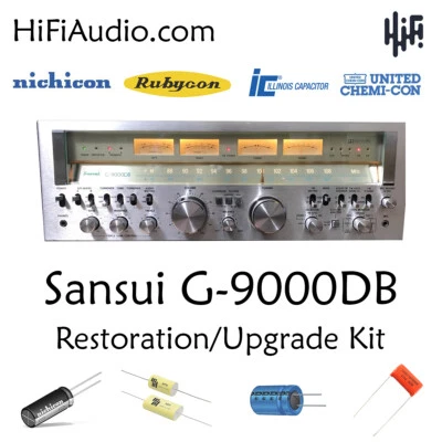 Sansui G9000 DB reconstrucción restauración recapitulación actualización kit reparación condensador Foto 1 de 4