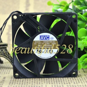 1pc AVC DS08015B12U 8015 8CM 12V 0.60A Double Ball 4-wire Cooling Fan - Picture 1 of 2