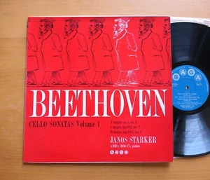 XID 5176 Janos Starker Beethoven Cello Sonatas Volume 1 Saga NEAR MINT Mono LP - Picture 1 of 5