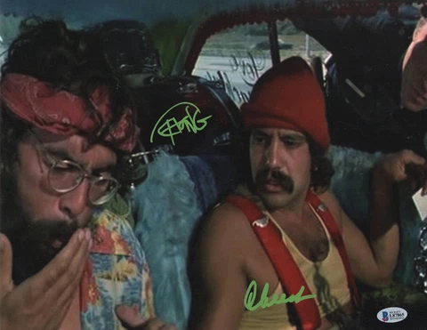 CHEECH MARIN TOMMY CHONG AUTOGRAPHED SIGNED UP IN SMOKE 11X14 PHOTO BECKETT BAS Cover