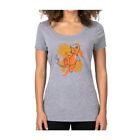 Pokemon Center Charmander Watercolor Heather Gray Fitted Scoop Neck T-Shirt