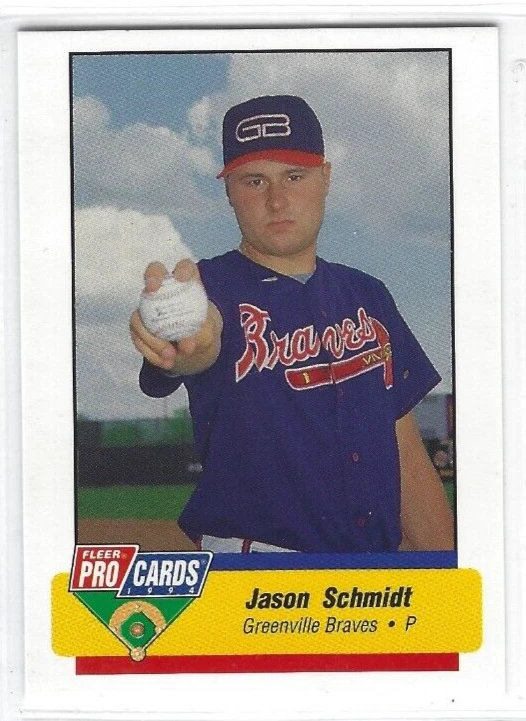 Greenville Braves 1994 (clase AA-Atlanta Braves) Jason Schmidt Foto 1 de 1