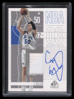 2002-03 SP Game Used Autographed Jerseys 69 Mike Miller Jersey Auto 16/100 - Image 1 of 2