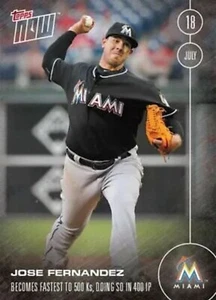 2016 Topps Now #261 José Fernández - más rápido a 500 Ks - Imagen 1 de 1