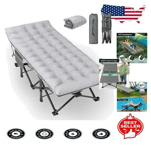 Compact and Durable 79" XXL Cot - Perfect for Camping or Guest Sleeping Needs - Picture 1 of 9
