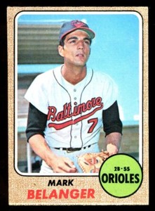 1968 TOPPS OPC O PEE CHEE Baseball #118 Mark Belanger NM Baltimore Orioles