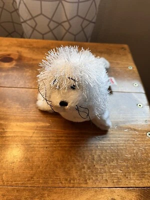 Ganz Webkinz White Seal Plush Fuzzy Stuffed Animal No Code - Image 1 of 4