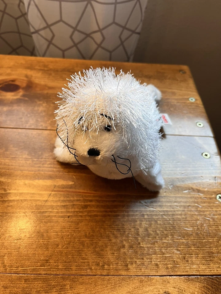 Ganz Webkinz White Seal Plush Fuzzy Stuffed Animal No Code - Image 1 of 4