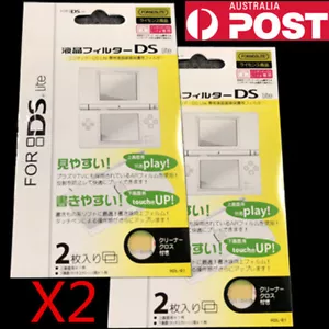 2 piezas Nueva Película Protectora de Pantalla LCD Transparente para Nintendo DS Lite - Imagen 1 de 1