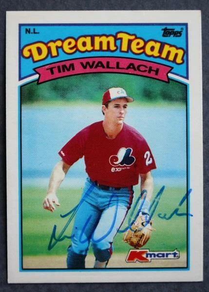 Montreal Expos star Tim Wallach autographed 1989 Topps Dream Team Baseball card- - Image 1 of 1