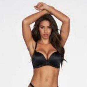 Frederick’s of Hollywood Julieta Black Lace No Wire Push Up Bra Sz 32D NEW - Picture 1 of 6