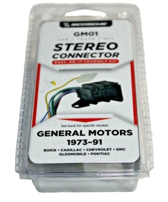 Conector estéreo Scosche GM01 General Motors coche camión SUV Buick Chevrolet GMC Foto 1 de 2