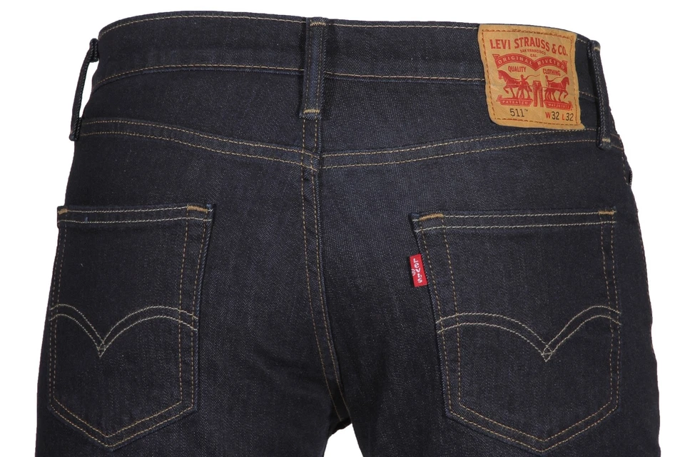 Levi's 511 Slim Fit Button and Zip Stretch Mens Jeans Size 31 X 30