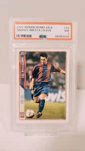2004 MUNDICROMO - Andres Iniesta #43 PSA 7 - Imagen 1 de 2