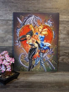 J Scott Campbell Art Print Cardstock 12" x 16" Zenescope Alice Wonderland ๐ฅ - Picture 1 of 1