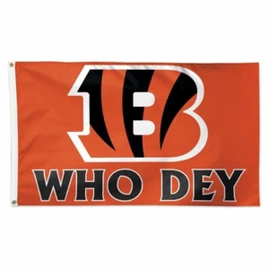 Cincinnati Bengals Who Dey 3X5 Flag Man Cave - Picture 1 of 1