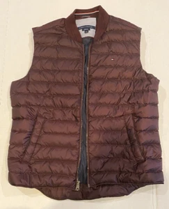 Vintage Tommy Hilfiger Down Filled Vest, Purple and Black, L/G, Good, Pre-owned - Picture 1 of 11