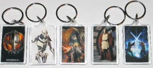 Juego de 5 llaveros fotográficos con licencia Star Wars La Venganza de los Sith NUEVO SIN USAR - Imagen 1 de 1