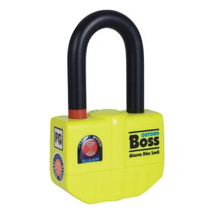 Oxford Boss Alarm disc lock- 14mm Yellow - Picture 1 of 3