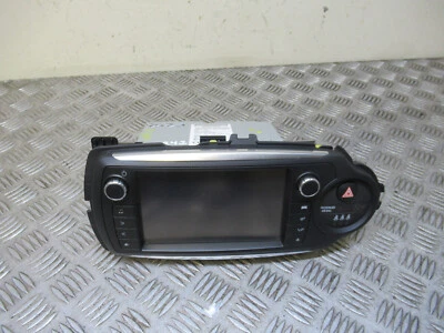 2014 TOYOTA YARIS ICON NHP130 HYBRIS MK3 HATCH MULTIMEDIA HEAD UNIT REF21242 - Image 1 of 4