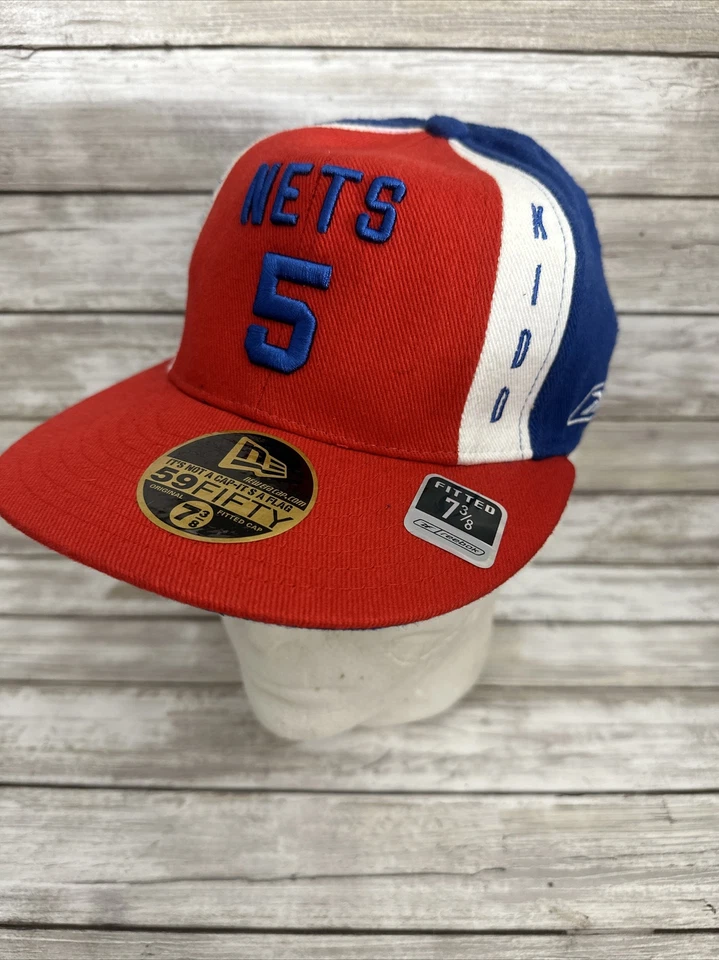 De colección New Jersey Nets Reebok NBA Hardwood Classics Jason Kidd Sombrero Talla 7 3/8 Nuevo Foto 1 de 4