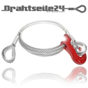 Zugseil Baumzugseil Forstseil mit Seilgleithaken & Kauschen Forst 10mm 12mm 14mm - Bild 1 von 4
