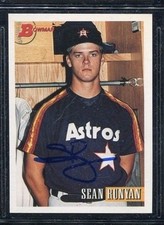 Sean Runyan 1993 Bowman auto autographed card Houston Astros